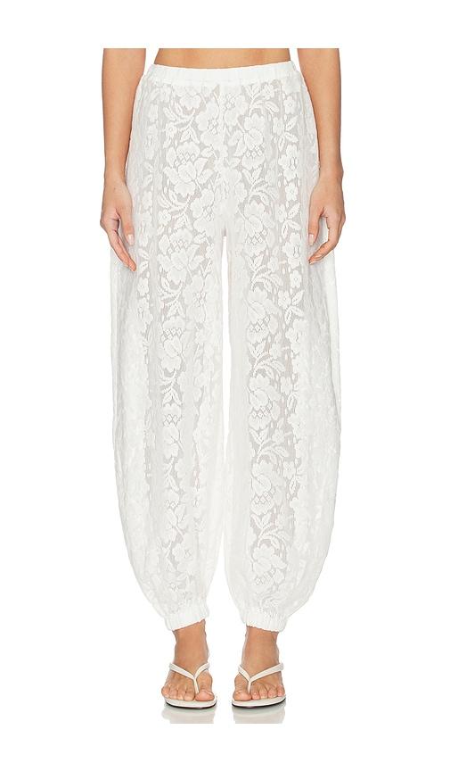 tularosa dasha pant in white.