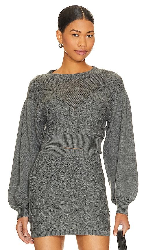 tularosa davina sweater in charcoal.