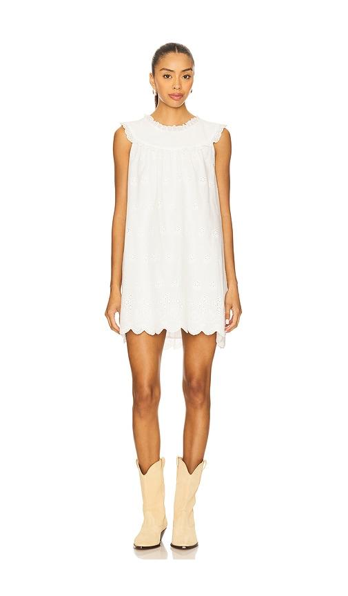 tularosa elera mini dress in white.
