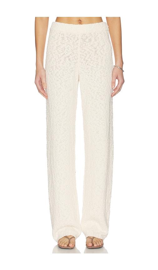 tularosa elio lounge pant in ivory.