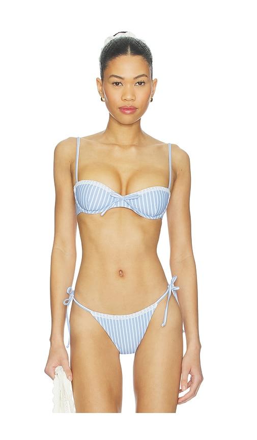 tularosa georgia top in blue,white.