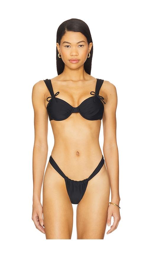 tularosa giovanna top in black.
