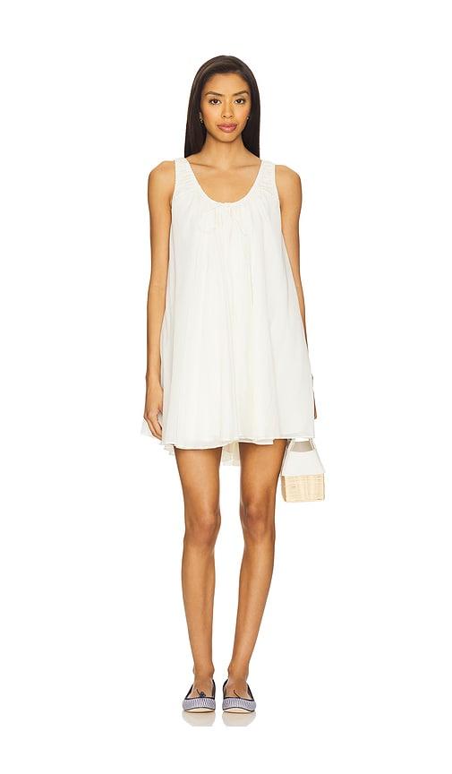 tularosa giselle mini dress in ivory.