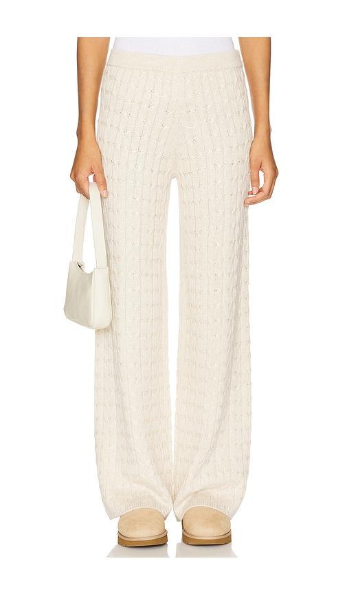 tularosa hannah knit pant in beige.