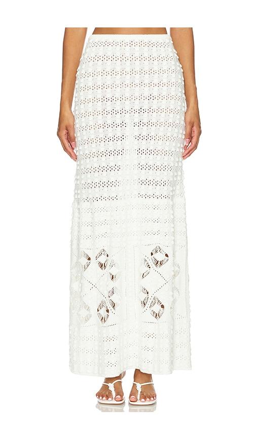 tularosa jagger skirt in white.