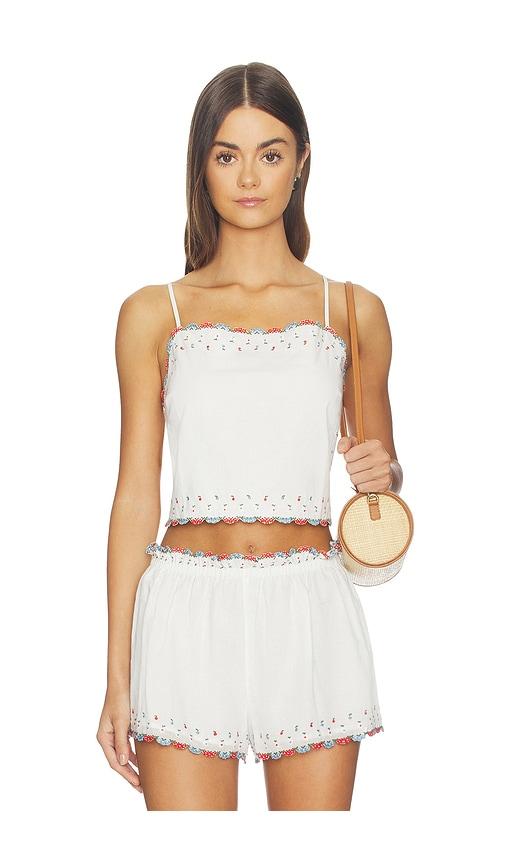 tularosa jemma top in white.