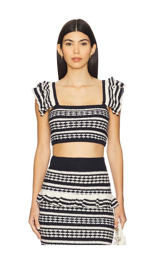 tularosa kaely top in navy.