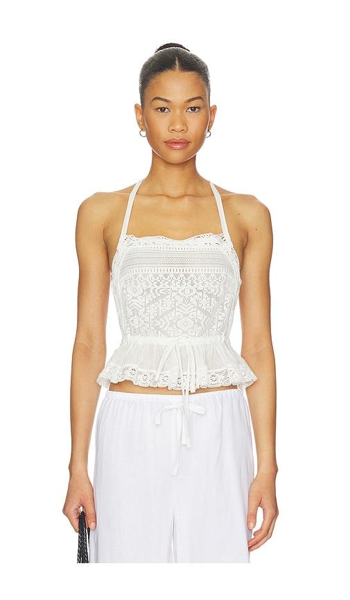 tularosa kami top in white.