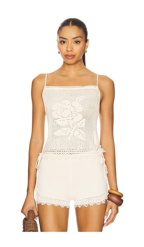 tularosa kiki tank in beige.