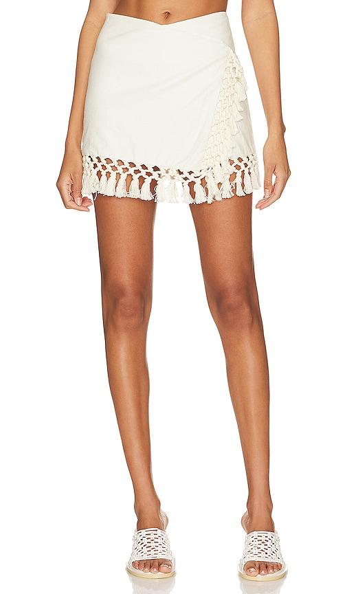 tularosa lexi skort in ivory.