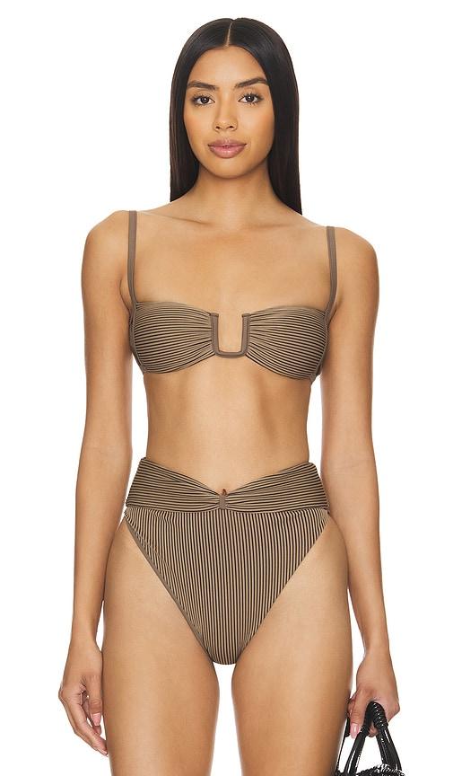 tularosa lexi top in brown.