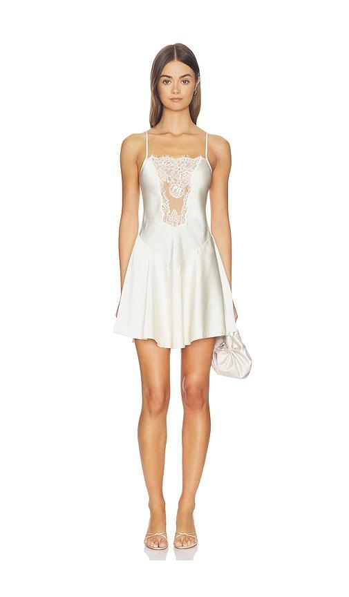 tularosa liora mini dress in cream.