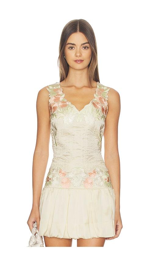 tularosa lorraine top in ivory.