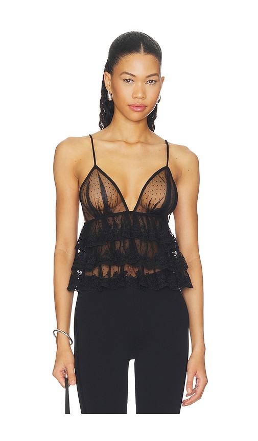 tularosa lucila camisole in black.