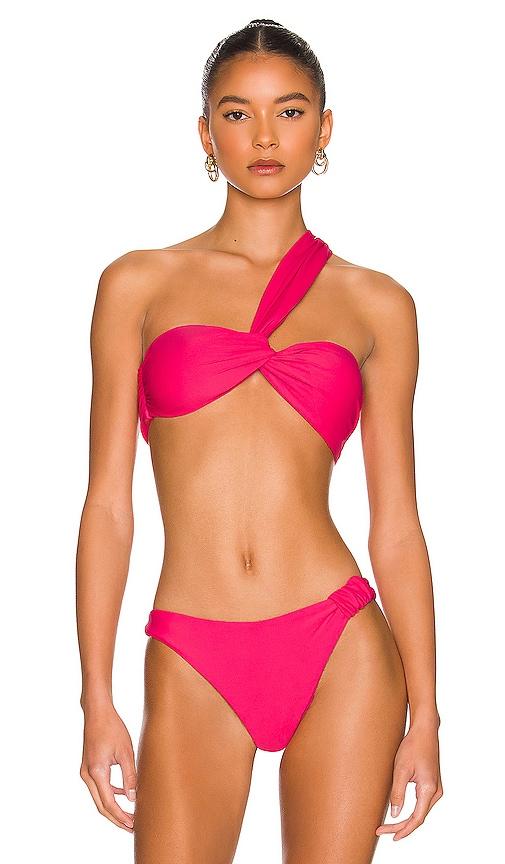 tularosa macey top in fuchsia.