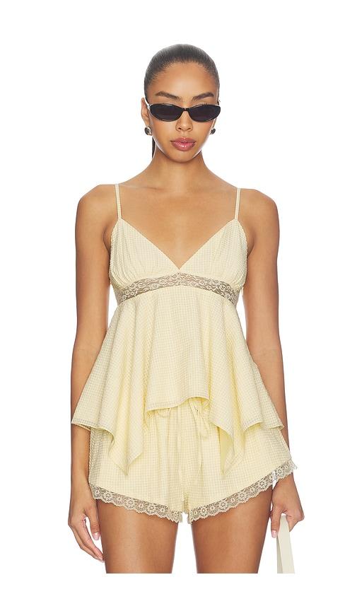 tularosa madeyln top in yellow.