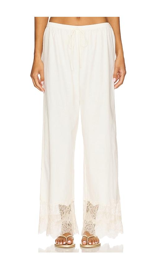 tularosa margaux pant in cream.