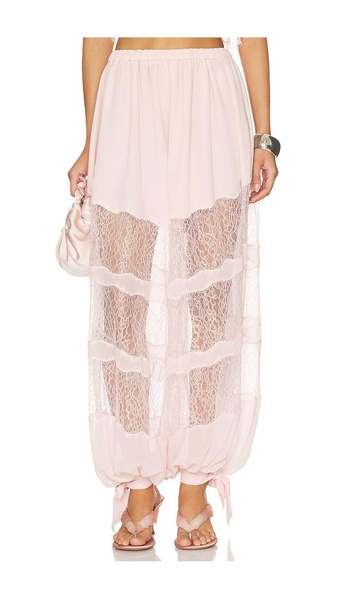 tularosa marisa pant in blush.