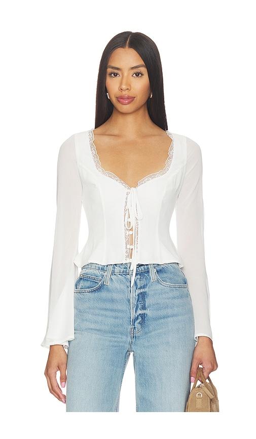 tularosa mia top in white.