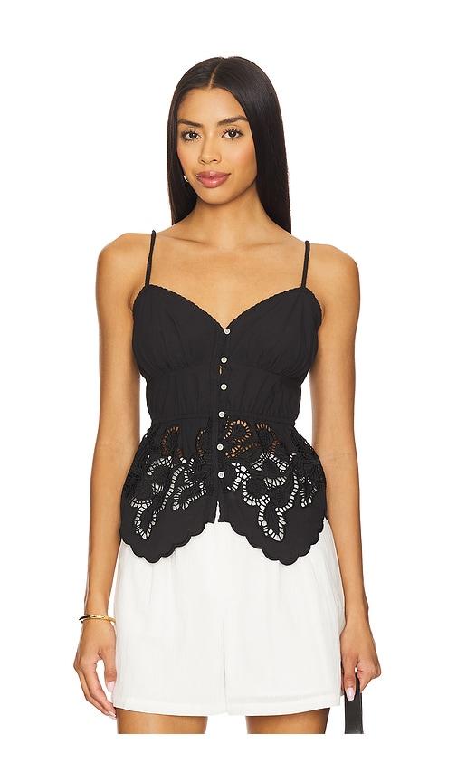 tularosa mina top in black.