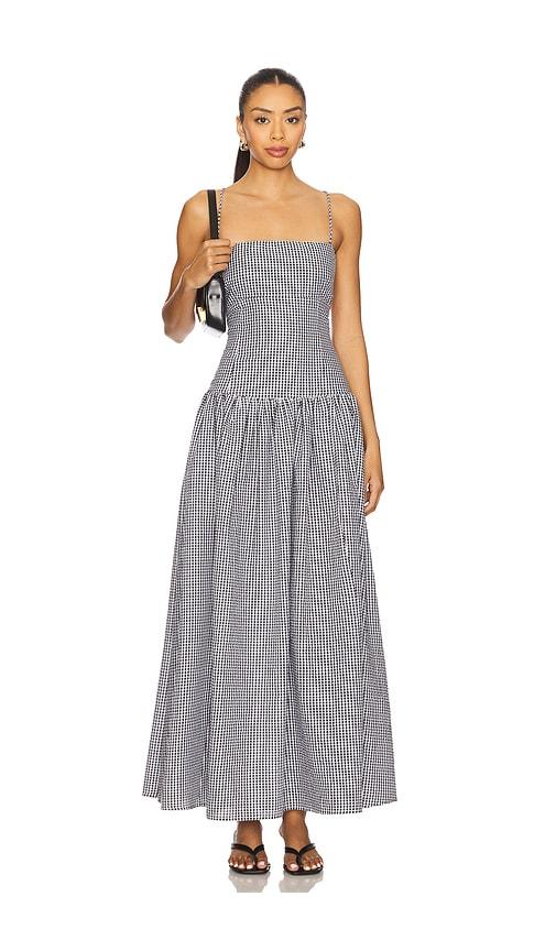 tularosa reese maxi dress in black.
