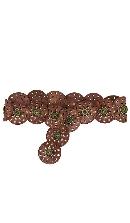 tularosa rhapsody disc belt in brown.