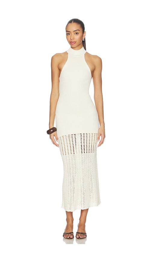 tularosa rhyan maxi dress in ivory.