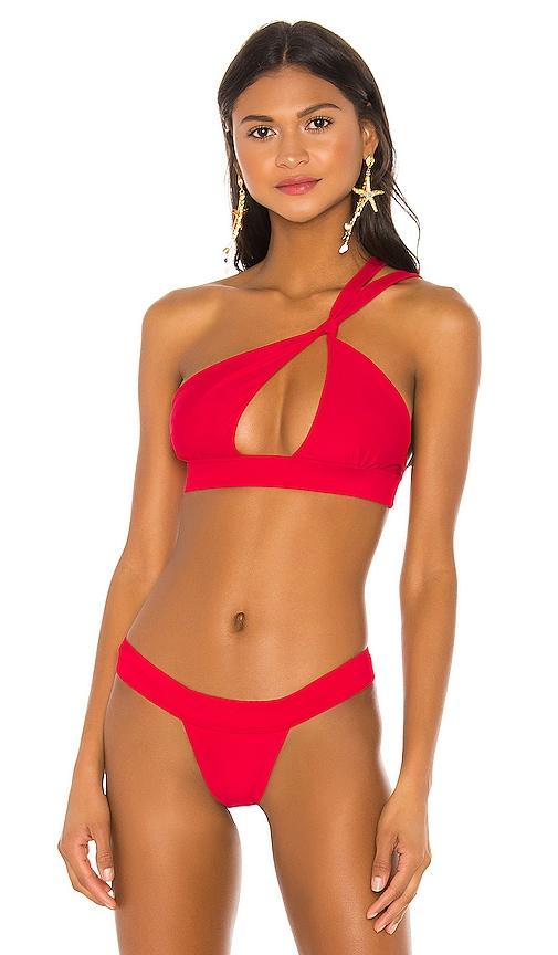 tularosa santiago top in red.