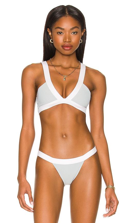 tularosa shore top in baby blue.