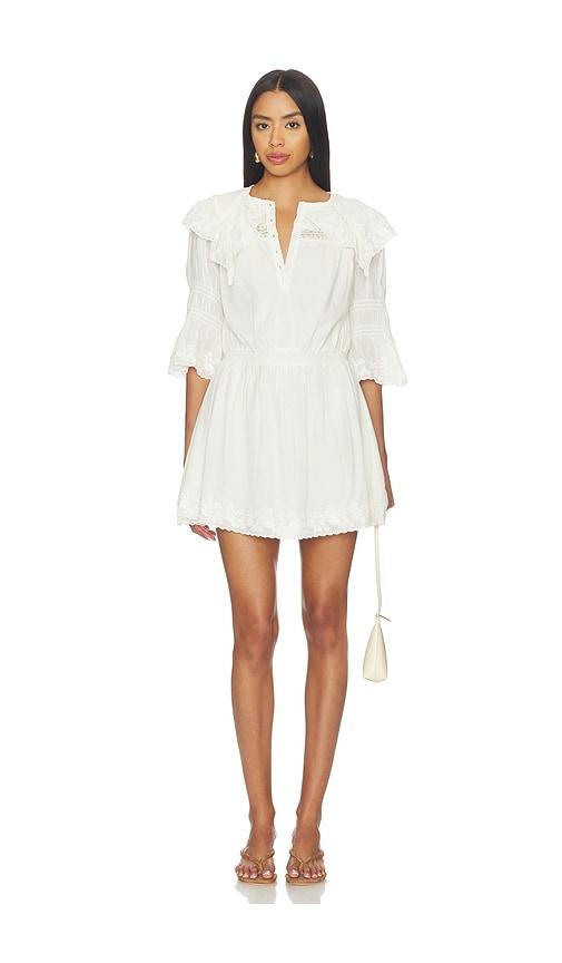 tularosa sienna mini dress in ivory.