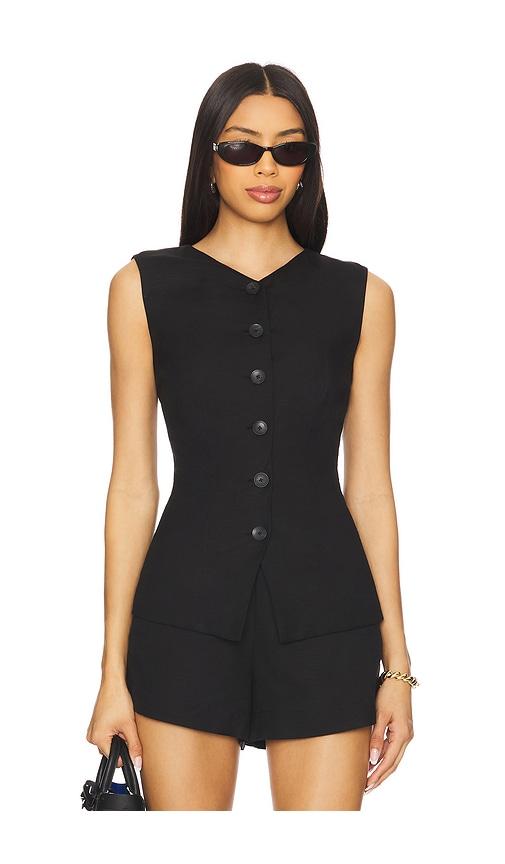 tularosa sierra top in black.