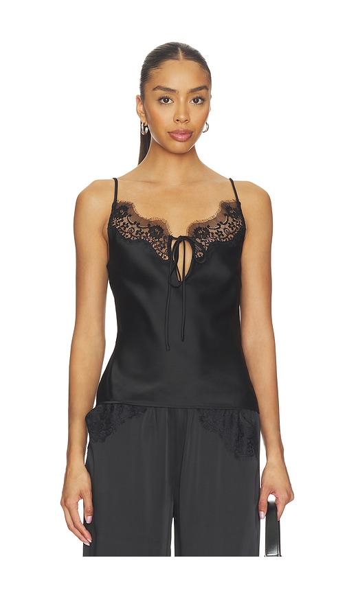 tularosa sophia top in black.