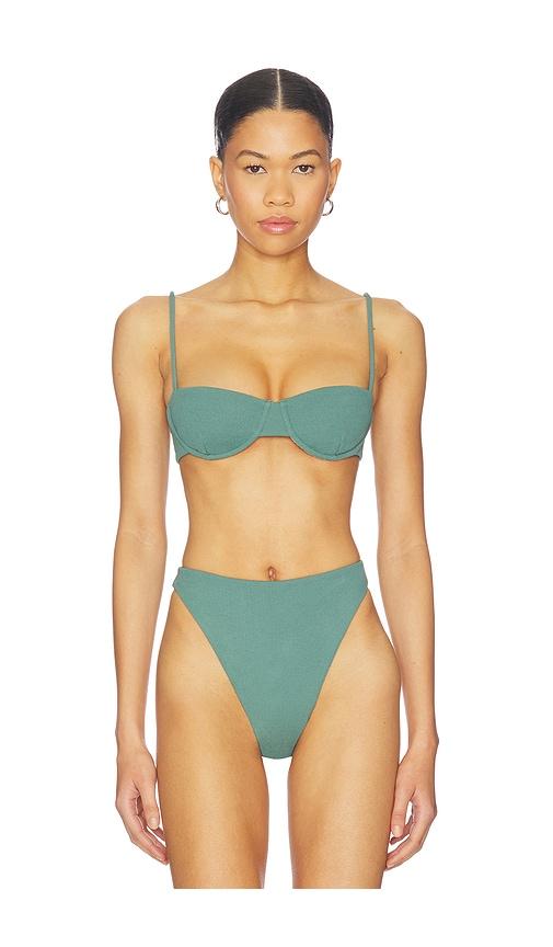 tularosa tacey top in green.