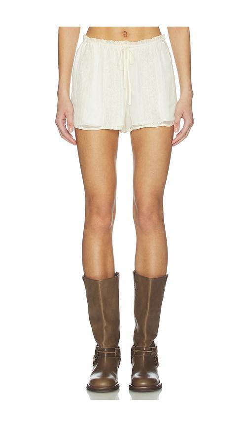 tularosa tatum shorts in ivory.