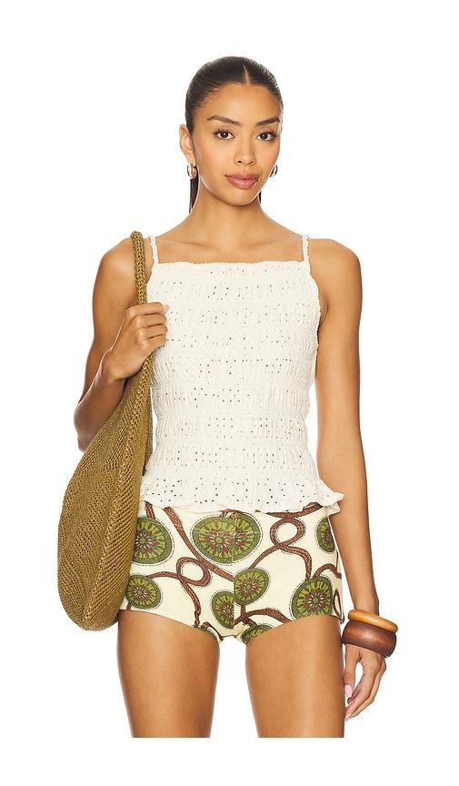 tularosa wesley top in cream.