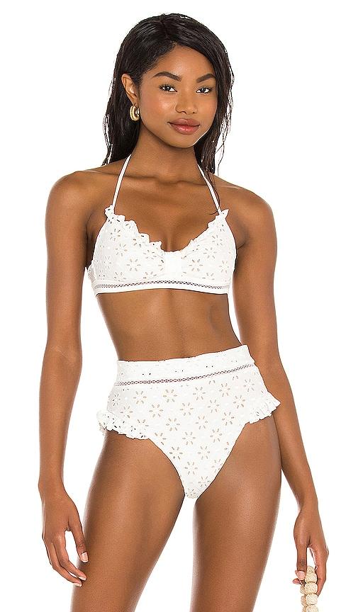 tularosa zeina top in white.