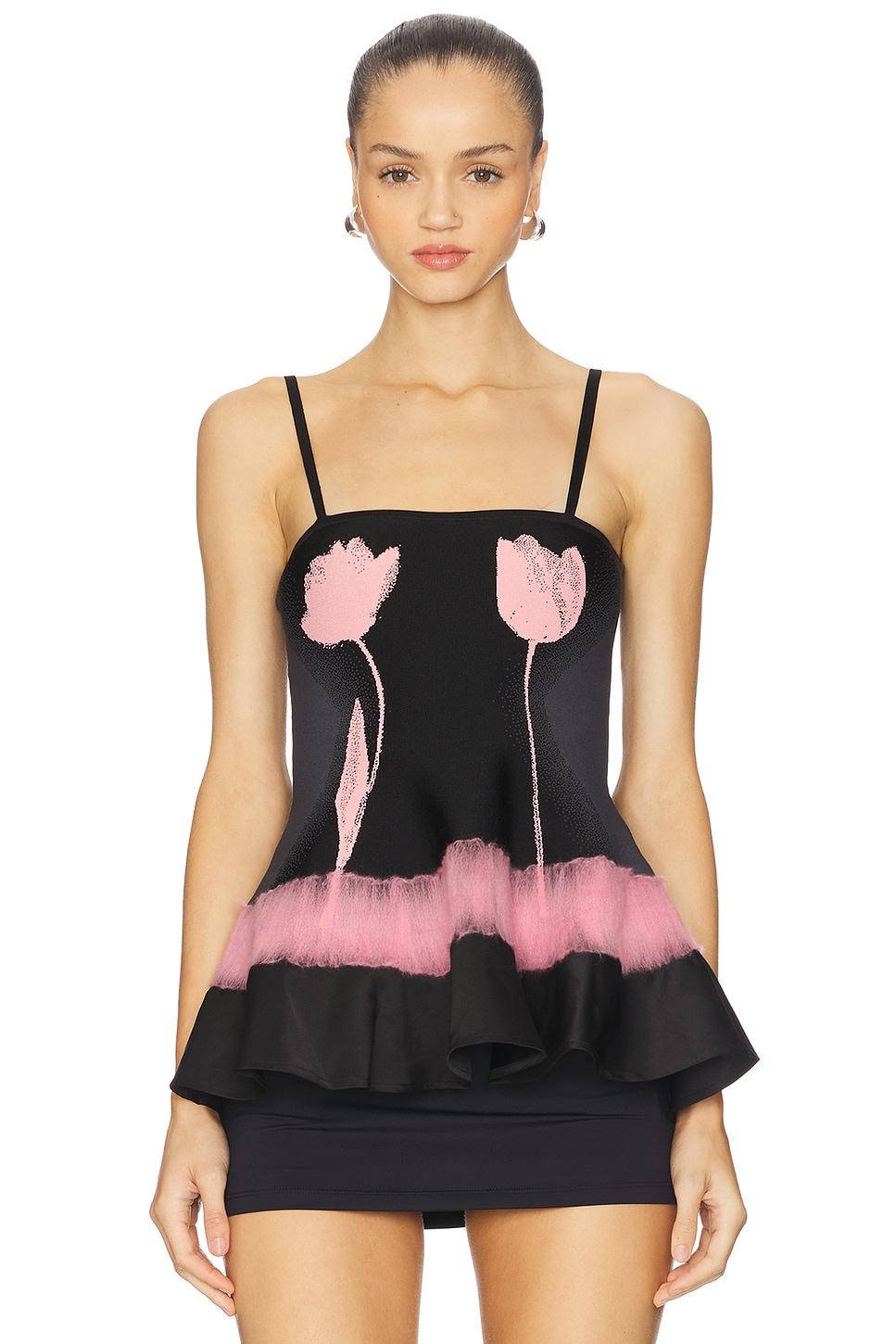 tulip needle punch tank top