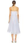 tulle corset midi dress