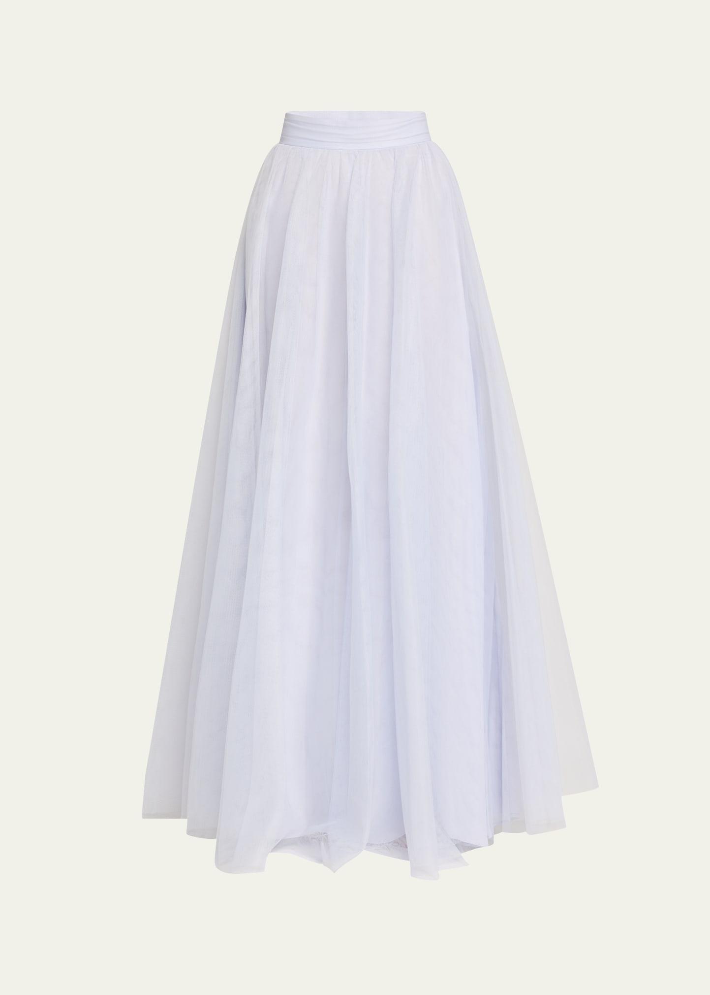 tulle maxi skirt