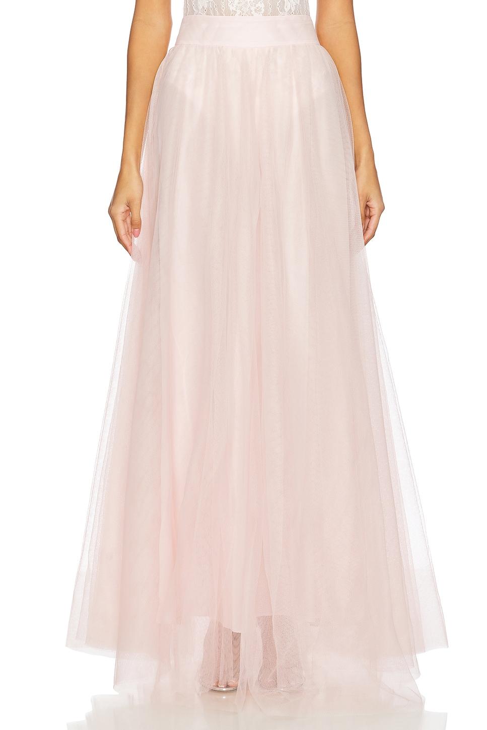 tulle midi skirt