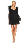 tulle ruched mini dress