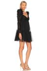 tulle ruched mini dress