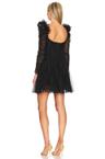 tulle ruched mini dress