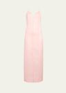 tully silk organza maxi dress