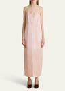 tully silk organza maxi dress