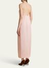 tully silk organza maxi dress