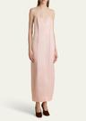 tully silk organza maxi dress