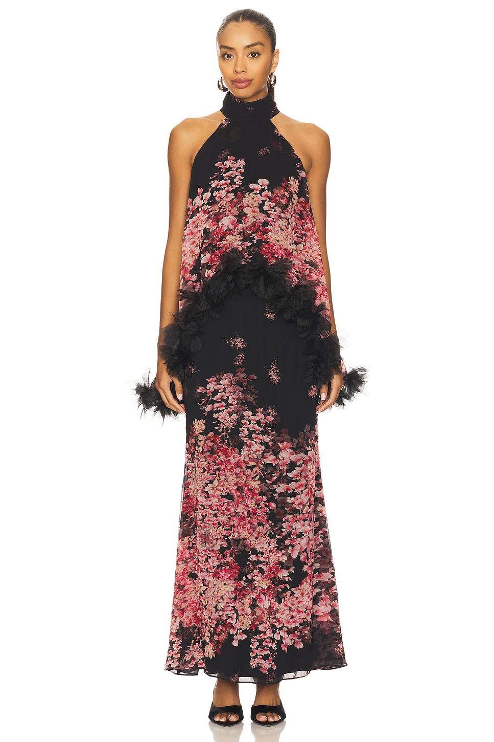 tulsia cape maxi dress