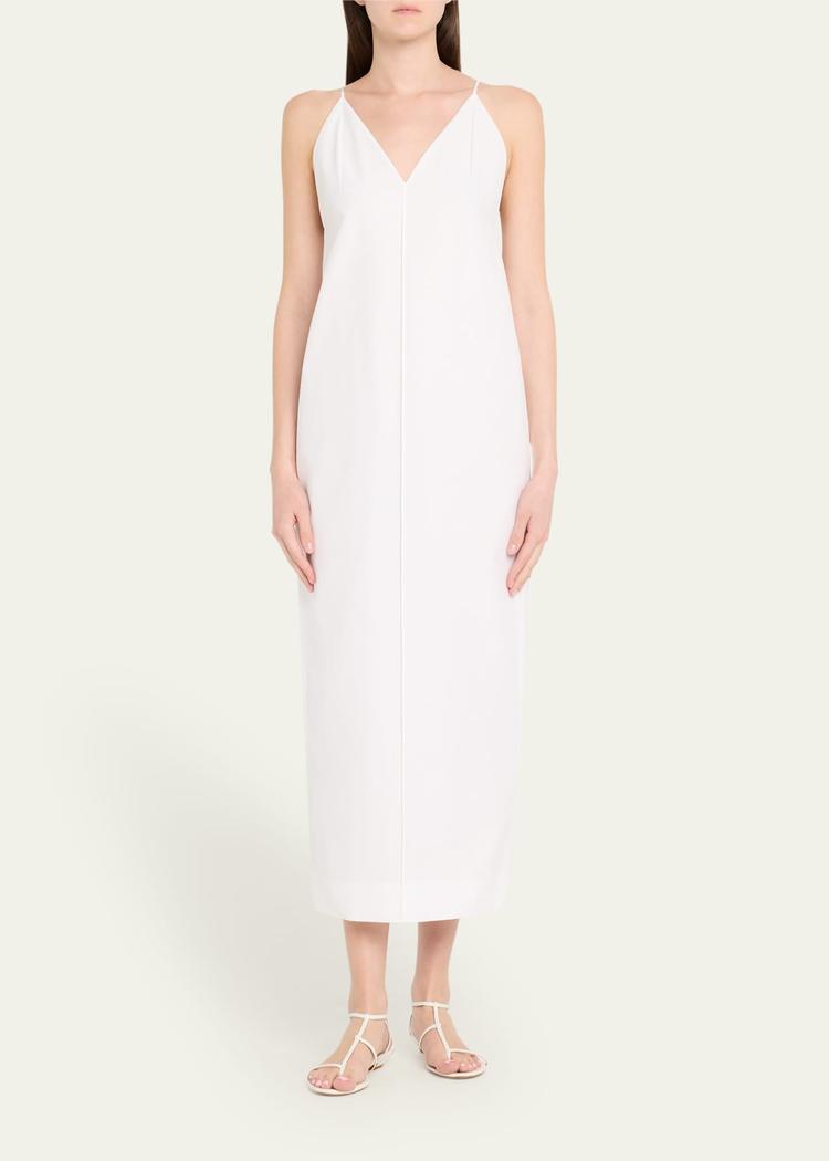 tulula v-neck silk slipdress