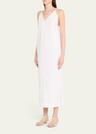 tulula v-neck silk slipdress